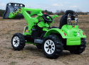 Mocny traktor na akumulator z łyżką KINGDOM 12V Koparka na akumulator