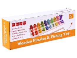 Wooden educational puzzle DIGITS fishing ball ZA3109