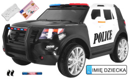 Pojazd SUV Police na akumulator 2x45W EVA Ecoskóra CH9935