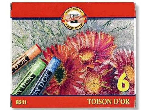 Pastele suche KOH-I-NOOR Toison D&#39;or 6 kolorów (8511)