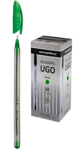 Długopis Spark Line UGO 1 mm 50 szt. zielony