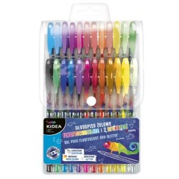 Długopisy żelowe DERFORM Kidea 24 kolory