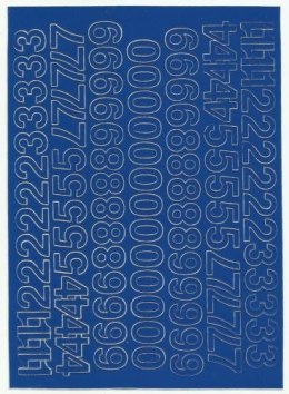 Cyfry samoprzylepne ART-DRUK 15mm niebieskie Helvetica 10 arkuszy