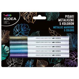 Pisaki metaliczne 5 kolorów KIDEA