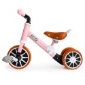 Rower rowerek trójkołowy biegowy z pedałami 2w1 Różowy ECOTOYS