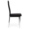 Krzesła tapicerowane czarne pikowane 4x krzesło do salonu jadalni ModernHome