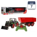 Traktor Zielony Przyczepa Czerwona 2 4GHz