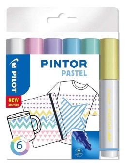 Marker permanentny Pintor Pastel 6 kolorów PILOT