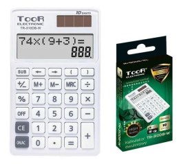 Kalkulator dwuliniowy 10-pozyc. TR-310DB-W TOOR