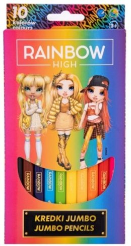 Kredki Jumbo 10 kolorów - Rainbow High
