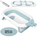 Wanienka dla niemowląt z termometrem RK-282 biało-niebieska
