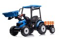 Traktor Na Akumulator Z Przyczepą Hercules Niebieski 24V