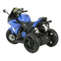 Motor na akumulator dla dzieci Trike światła muzyka Pilot zdalnego sterowania MOTO-S-6-NIEBIESKI