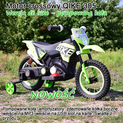 NAJNOWSZY MOTOR CROSSOWY QIKE, POMPOWANE KOŁA, PANEL, DŹWIĘKI/QK305