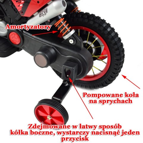 NAJNOWSZY MOTOR CROSSOWY QIKE, POMPOWANE KOŁA, PANEL, DŹWIĘKI/QK305