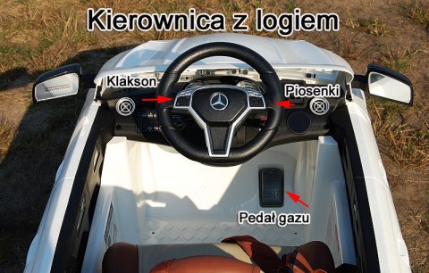 MERCEDES CLA 45 AMG Z AMORTYZATORAMI, MIĘKKIE KOŁA, SIEDZENIE, HAMULEC, REGULACJA KIEROWNICY/1538