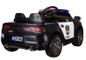 SAMOCHÓD POLICYJNY AUTO POLICJA NA AKUMULATOR JC 666 auto na akumulator dla dzieci, koła EVA, Ecoskóra + PILOT /3772