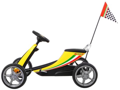 Gokart Ferrari Żółty