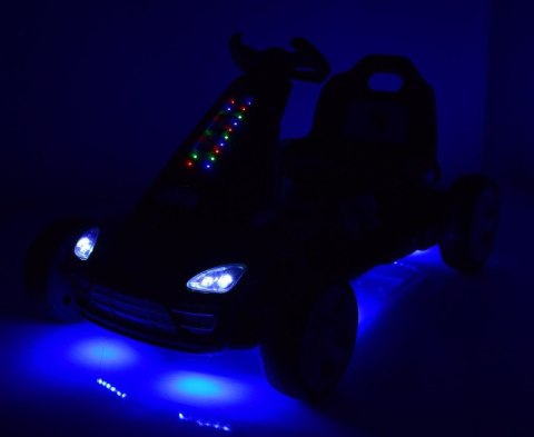 Gokart na akumulator sterowany pilotem, wolny start, hamulec, miękkie koła koła /BRD8899