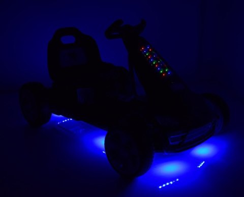 Gokart na akumulator sterowany pilotem, wolny start, hamulec, miękkie koła koła /BRD8899