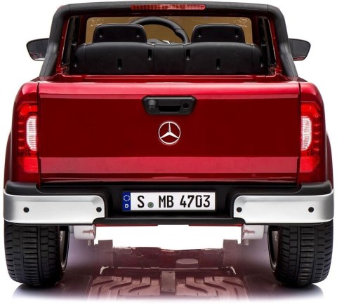 MERCEDES X LICENCJA, 4X4, 2x12V PANEL MP4, 5 PUNKTOWE PASY, MIĘKKIE KOŁA EVA, MIĘKKIE SIEDZENIE, LAKIER POLEROWANY, FULL OPCJA/