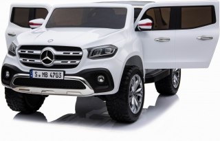 MERCEDES X LICENCJA, - 4X4 , 2x12V PANEL MP4, MIĘKKIE KOŁA EVA, MIĘKKIE SIEDZENIE, /XMX606