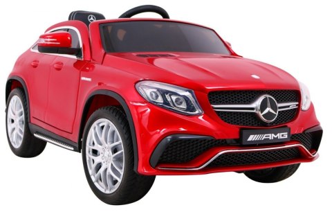 Pojazd Mercedes Benz GLE63 AMG Lakierowany Czerwony MERCEDES GLE63 auto na AKUMULATOR dla DZIECI