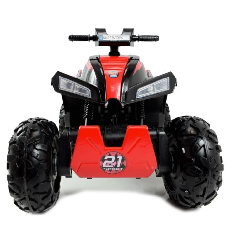 MEGA WIELKI QUAD Z NAPĘDEM 4X4, AMORTYZATORY, MIĘKKIE KOŁA,, BLUETOOTH/S2888