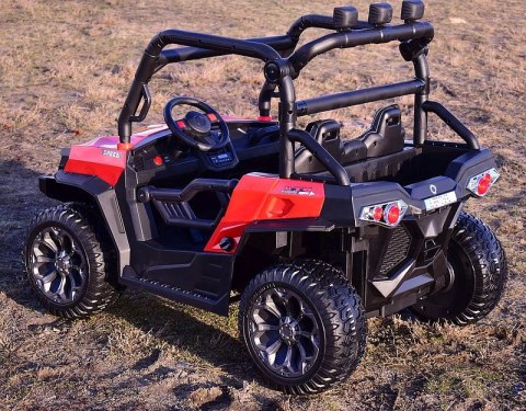 MEGA BUGGY UTV DLA 2 DZIECI, 4 SILNIKI, MIĘKKIE SIEDZENIE, MIĘKKIE KOŁA/7988-HIGH