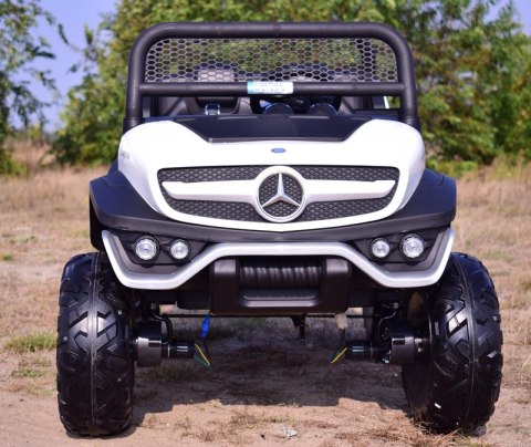 MERCEDES BENZ UNIMOG 4X4,12V14AH, AMORTYZATORY, MIĘKKIE KOŁA,MIĘKKIE SIEDZENIE SUPER OPCJA/UNIMOG