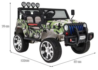 Auto na akumulator Raptor DRIFTER Napęd 4X4 Kamuflaż Moro 2388