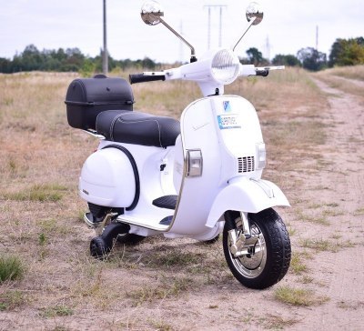 ORYGINALNA VESPA PX150, MIĘKKIE KOŁA, MIĘKKIE SIEDZENIE, KUFEREK/PX150