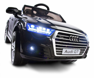 AUTO NA AKUMULATOR AUDI Q7 2.4G NA LICENCJI 2x45W + MIĘKKIE KOŁA EVA + SKÓRA FOTEL INTELIGENTNY PILOT 2.4 Ghz LEAN Toyz Audi Q7