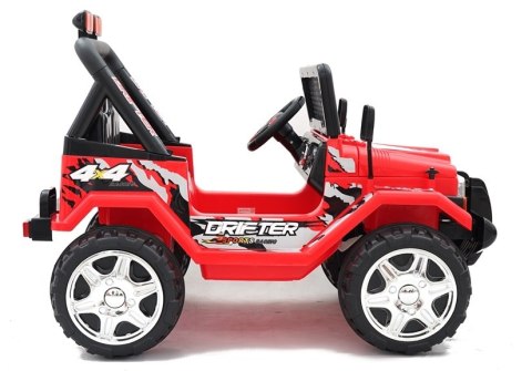 Auto na Akumulator Raptor 2x45 dwuosobowy Czerwony Jeep Raptor Drifter