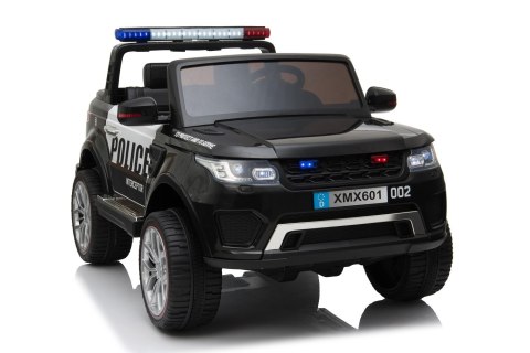 JEEP POLICJA 4X4, 2x12V Z AMORTYZATORAMI, PILOT, REDUKTOR/ XMX-601