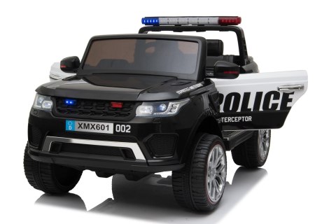 JEEP POLICJA 4X4, 2x12V Z AMORTYZATORAMI, PILOT, REDUKTOR/ XMX-601