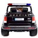 JEEP POLICJA 4X4, 2x12V Z AMORTYZATORAMI, PILOT, REDUKTOR/ XMX-601