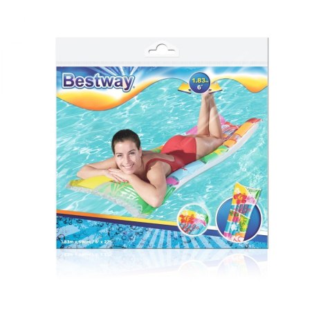 Materac Kolorowy Plażowy Kolory Szczęcia 183 x 69cm BESTWAY