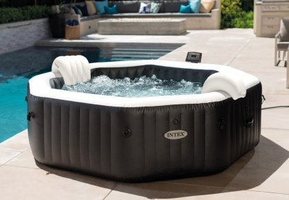 Dmuchane ogrodowe Spa Hydromasaż ONYX BLACK OCTAGON INTEX 28462