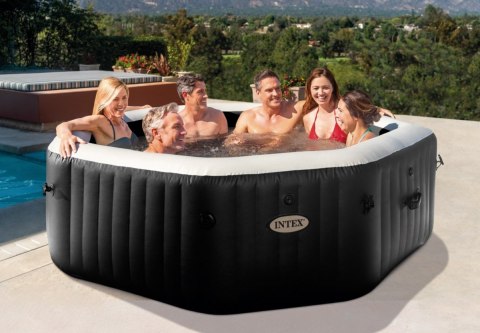 Dmuchane ogrodowe Spa Hydromasaż ONYX BLACK OCTAGON INTEX 28462