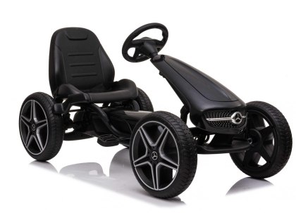 GOKART NA PEDAŁY LICENCJA MERCEDESA KOŁA EVA, MIĘKKIE SIEDZENIE Z LOGIEM MB JAKOŚĆ /XMX610