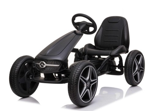 GOKART NA PEDAŁY LICENCJA MERCEDESA KOŁA EVA, MIĘKKIE SIEDZENIE Z LOGIEM MB JAKOŚĆ /XMX610