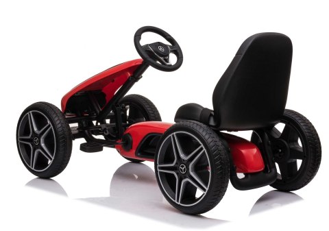 GOKART NA PEDAŁY LICENCJA MERCEDESA KOŁA EVA, MIĘKKIE SIEDZENIE Z LOGIEM MB JAKOŚĆ /XMX610