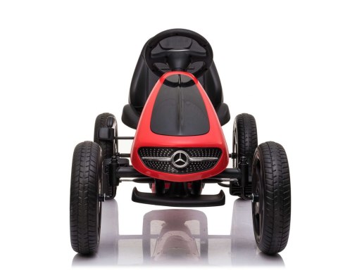 GOKART NA PEDAŁY LICENCJA MERCEDESA KOŁA EVA, MIĘKKIE SIEDZENIE Z LOGIEM MB JAKOŚĆ /XMX610