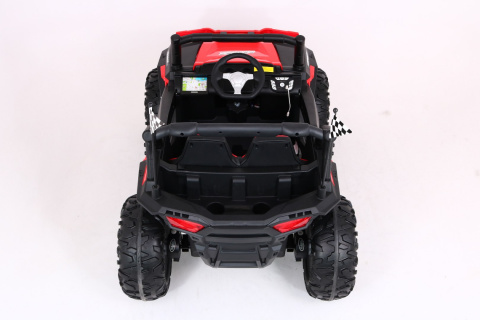 Buggy na akumulator BOOM Racer 4x4 na akumulator BOM BOOM EVA Ecoskóra Pilot MP3 LED Bagażnik