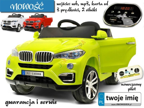 Auto X6 koła EVApilot otwierane drzwi MP3 PA0101CZ