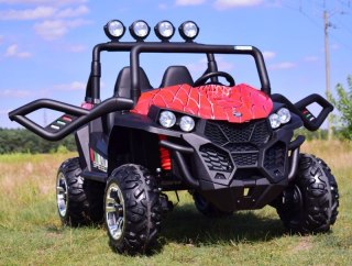 MEGA BUGGY 4X4, 2x12V SPEED NEW DLA 2 DZIECI, MĘKKIE KOŁA, MIĘKKIE SIEDZENIA/S2588