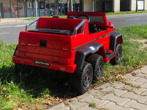 OGROMNY Mercedes G63 6x6 na akumulator 6x6 45W /EVA /PILOT /obciążenie do 100kg! 1888