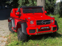 Pojazd Mercedes G63 6x6 Czerwony MP4