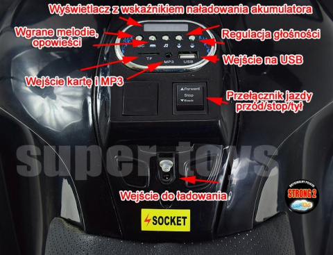 Pojazd na akumulator SZYBKI MOTOR ŚCIGACZ 118, MIĘKKIE KOŁA, MIĘKKIE SIEDZENIE, GAZ W RĄCZCE, HAMULEC HZB118